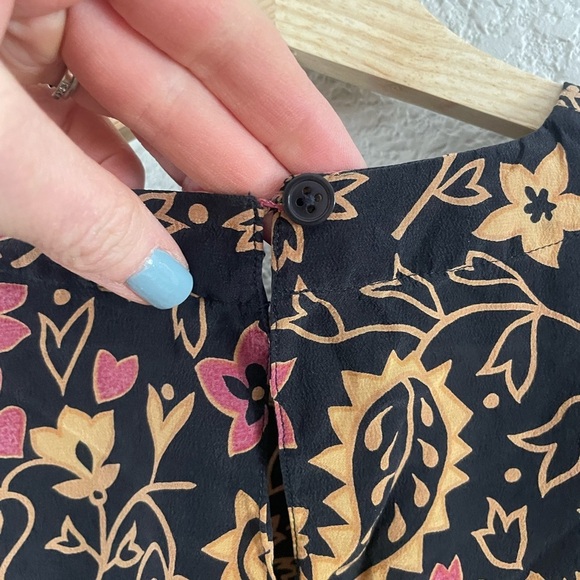 Vintage Silk Floral Boxy Blouse - Picture 5 of 12
